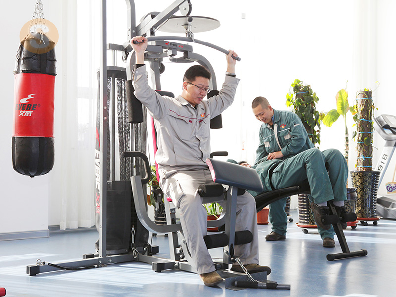 健身しています。 